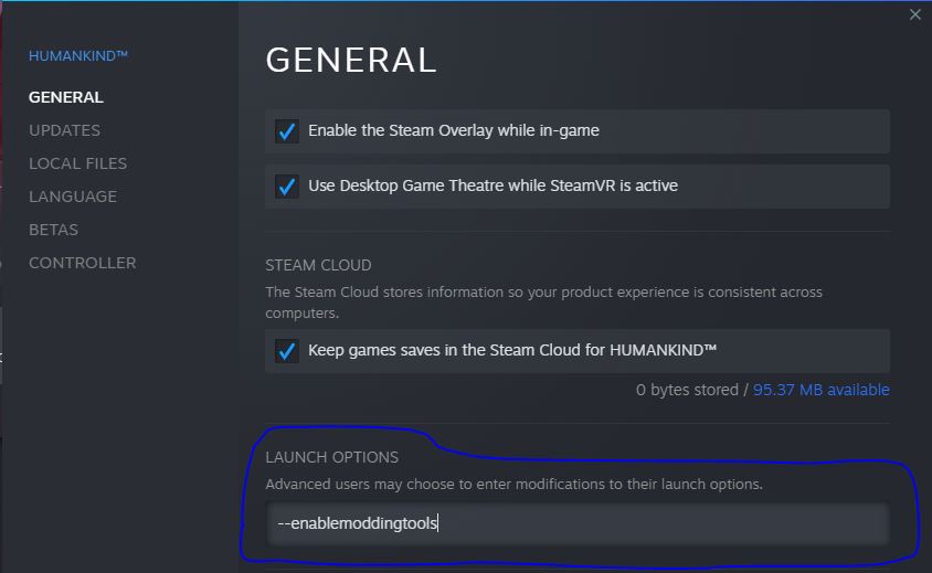 Steam Humankind Cheats Enabled